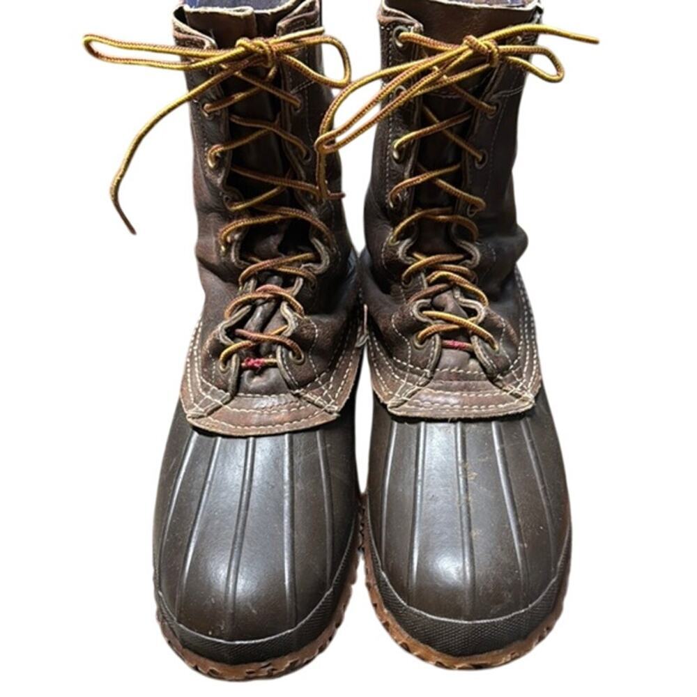 Vintage LL Bean Men's Brown Maine Hunting Shoe Duck Boots Size 9
